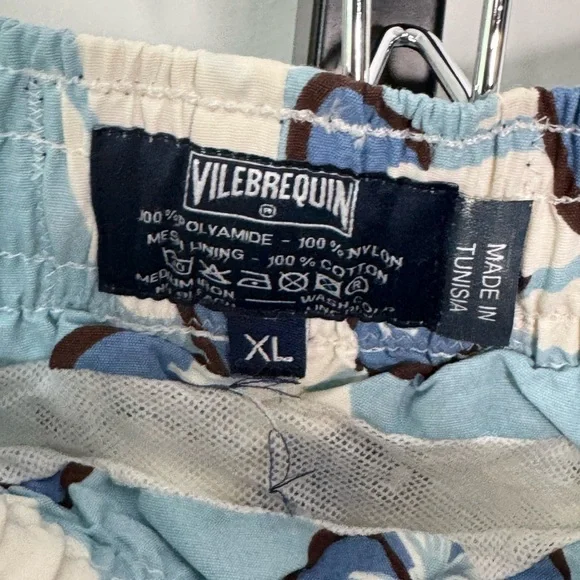 Vilebrequin Blue and Brown Athletic Swim Shorts - Picture 5 of 6